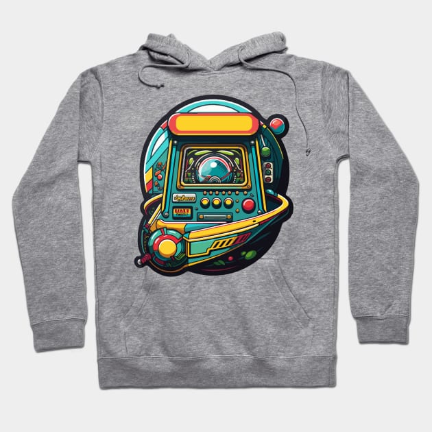 Vintage Arcade Game Hoodie by Scrapitsideways